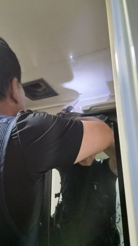 울산 북구 매곡동 월드메르디앙 화장실 환풍기 탄내 점검 현장