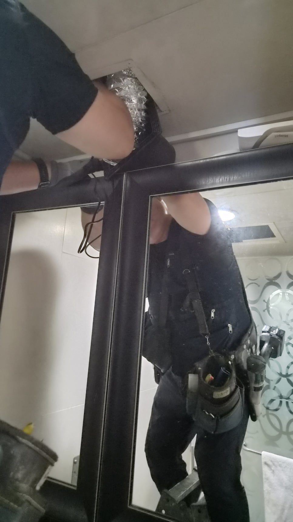 울산 북구 매곡동 월드메르디앙 화장실 환풍기 교체 전후 상태 비교